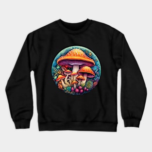 Mushroom Lover Psychedelics Crewneck Sweatshirt